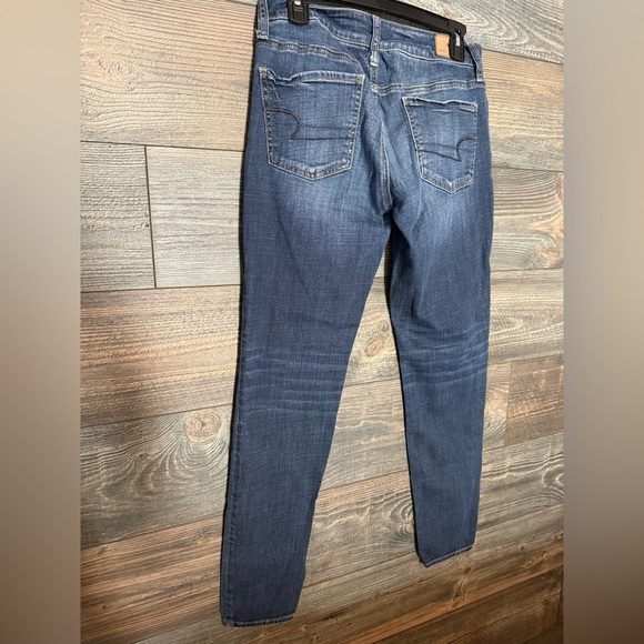 American Eagle Outfitters Blue Skinny Jeans Medium Wash - Picture 2 of 6